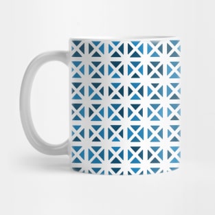 Rounded Triangle Pattern (Blue) Mug